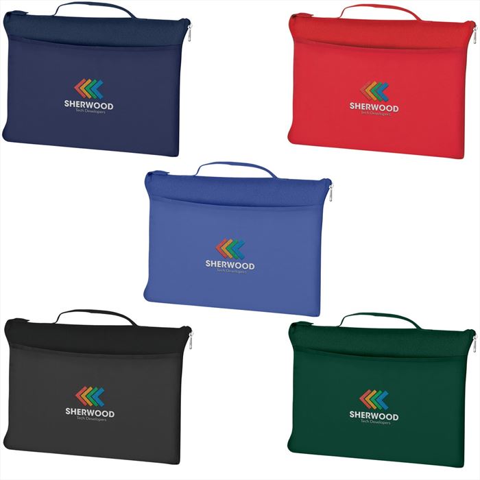 HH7012E Fleece Travel Blanket With Embroidered Custom Imprint